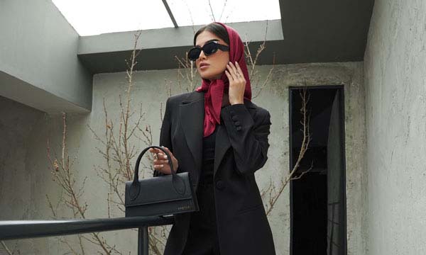 استایل بهاری با کیف و کفش چرم طبیع زنانه