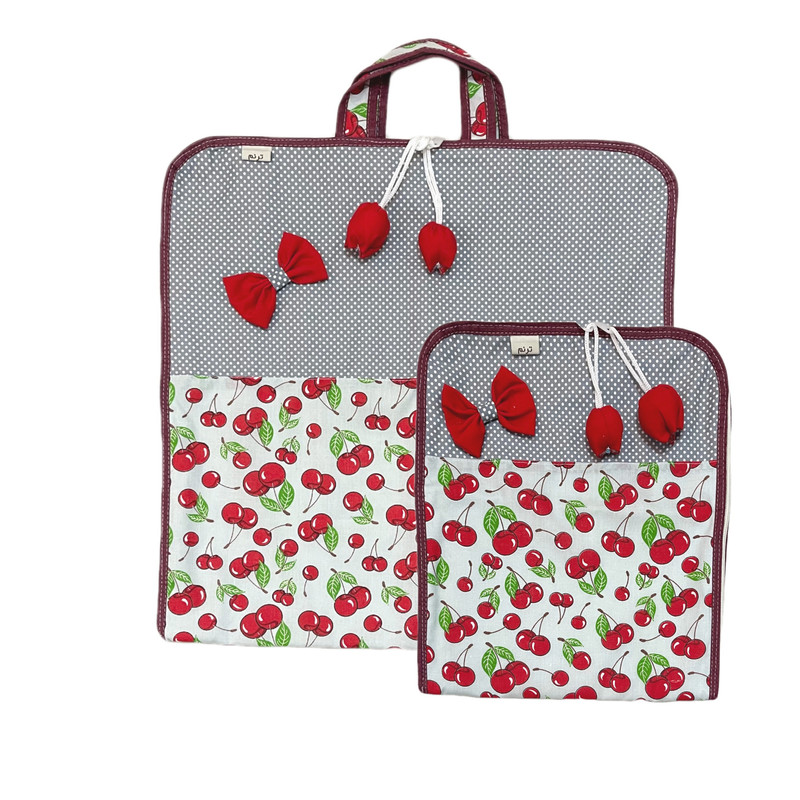 0e388520d798e0a4effebc6aee2901c8 کیسه نان و سبزی ترنم مدل آلبالوها مجموعه 2 عددی